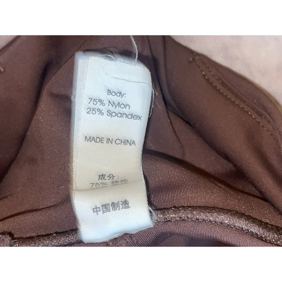 Muses Only Women's Size S Brown Flared Leggings Athletic Yoga Pants - Picture 7 of 7